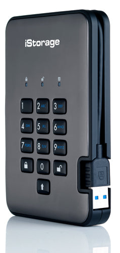 iStorage diskAshur PRO² SSD 1TB | Secure Portable Solid State Drive |FIPS 140-2 Level 2, NCSC CPA, NLNCSA BSPA & NATO Restricted | AES-XTS 256-bit Hardware Encryption | PIN protected | OS & Platform Independent |GDPR, TAA Compliant|Brute force hack