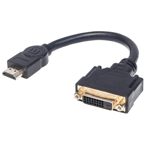 Manhattan 354592 video cable adapter 0.2 m HDMI DVI-D Black