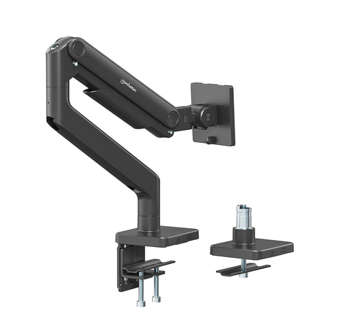 Manhattan Desk Mount for TV & Monitors (Full Motion Spring),For screens 13" to 42",C-Clamp or Grommet Assembly,VESA compatibility:all between 75x75mm to 200x200mm -check the dimensions of the four mounting holes on back of screen to ensure it fits,Max