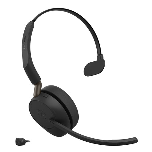 Jabra Evolve3 65 MS - USB-C with Dongle - Mono (Charging Stand)