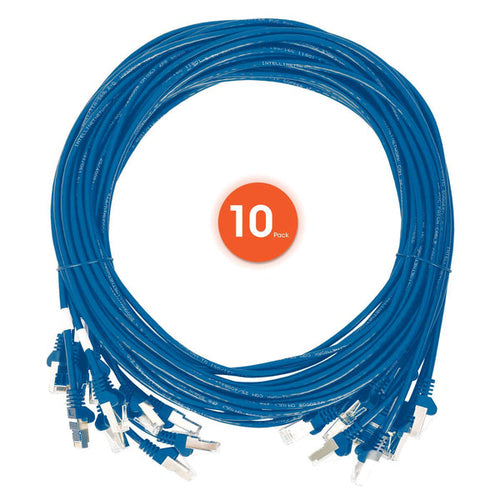 Intellinet 744324 networking cable Blue 0.15 m Cat6 U/UTP (UTP)