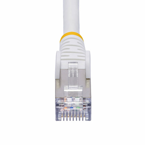 StarTech.com 40ft White CAT8 Ethernet Cable, Snagless RJ45, 25G/40G, 2000MHz, 100W PoE++, S/FTP, 26AWG Pure Bare Copper Wire, LSZH, Shielded Network Patch Cord w/Strain Reliefs, Individually Tested