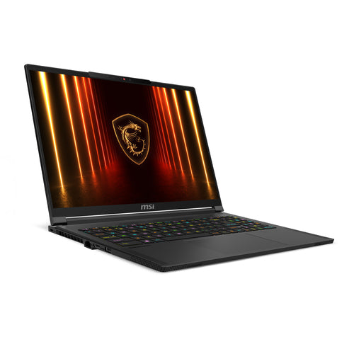 MSI Stealth A18 AI+ A3HWIG-019US Copilot+ PC AMD Ryzen AI 9 HX 365 Laptop 45.7 cm (18") Quad HD+ 64 GB DDR5-SDRAM 2 TB SSD NVIDIA GeForce RTX 5090 Wi-Fi 7 (802.11be) Windows 11 Home Black