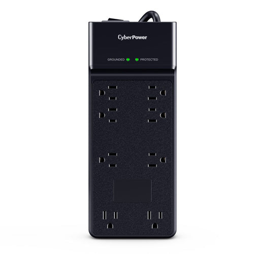 CyberPower CSB806R1 surge protector Black 8 AC outlet(s) 125 V 1.8 m