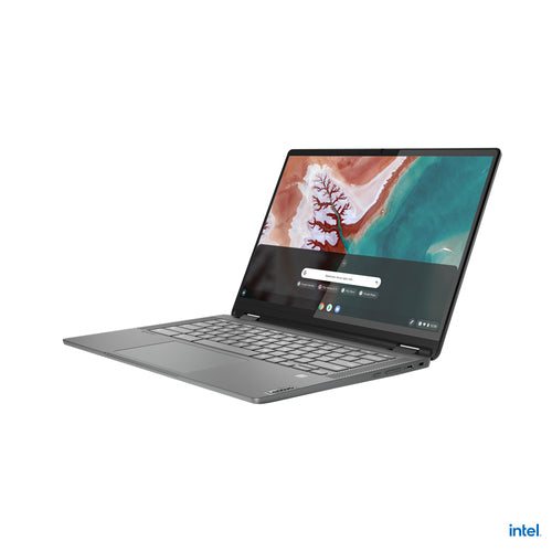 Lenovo Flex5 Chrome 14IAU Intel® Core™ i5 i5-1235U Chromebook 35.6 cm (14") Touchscreen WUXGA 8 GB LPDDR4x-SDRAM 256 GB SSD Wi-Fi 6E (802.11ax) ChromeOS Grey US English
