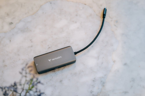 Verbatim USB-C Essentials Multiport Hub 6 ports: RJ45, HDMI, USB-C PD, 3 x USB-A 3.2 Gen 1