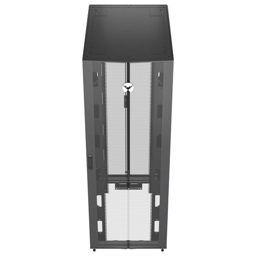 Vertiv VR3357 rack cabinet 48U Freestanding rack Black, Transparent