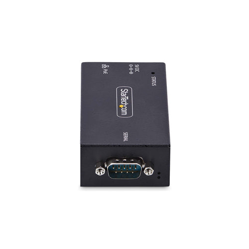 StarTech.com 1-Port Serial to Ethernet Adapter, 802.3af PoE IP Serial Device Server For Remote RS232 Devices, Wall/DIN Rail Mountable, RJ45 LAN to DB9 Serial Converter, TAA