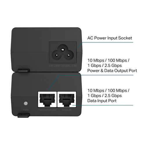 TP-Link Omada 2.5G PoE+ Injector Adapter