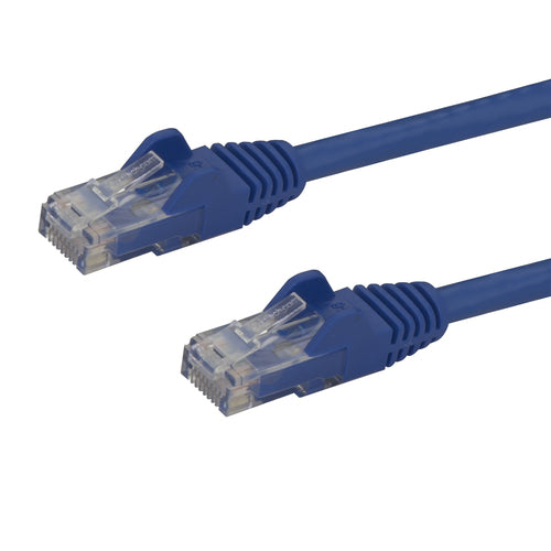 StarTech.com 1ft CAT6 Ethernet Cable - Blue CAT 6 Gigabit Ethernet Wire -250MHz 100W PoE RJ45 UTP Network/Patch Cord Snagless w/Strain Relief Individually Tested