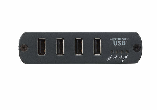 ATEN UEH4102 network extender Network transmitter & receiver Black 10, 100, 1000 Mbit/s