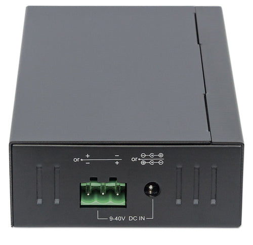 Manhattan USB-A 7-Port Hub Industrial, 7x USB-A Ports, 5 Gbps (USB 3.2 Gen1 aka USB 3.0), 20 kV ESD Protection, A/C, Bus and Terminal-Block Power Options, DIN Rail, Wall Mountable, Metal Housing, Screw-Lock Security