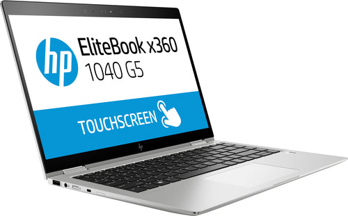 HP EliteBook x360 1040 G5 Intel® Core™ i5 i5-8250U Hybrid (2-in-1) 35.6 cm (14") Touchscreen Full HD 8 GB DDR4-SDRAM 256 GB SSD Wi-Fi 5 (802.11ac) Windows 10 Pro Black, Silver