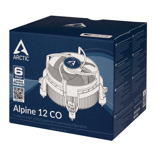 ARCTIC Alpine 12 CO - Compact Intel CPU-Cooler for Continuous Operation