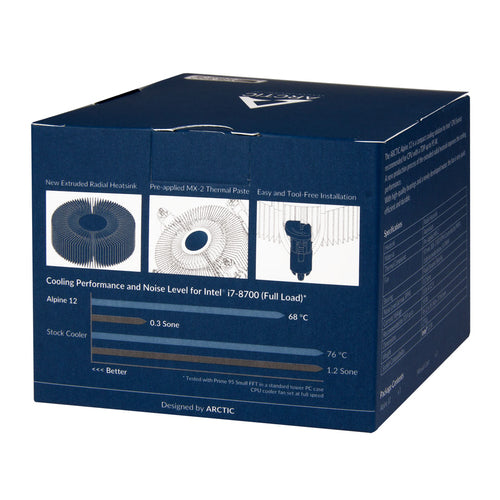 ARCTIC Alpine 12 – Compact Intel CPU Cooler