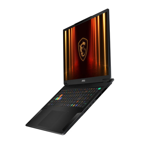 MSI Stealth 18 HX AI A2XWJG-035US laptop Intel Core Ultra 9 275HX 45.7 cm (18") UHD+ 64 GB DDR5-SDRAM 2 TB SSD NVIDIA GeForce RTX 5090 Wi-Fi 7 (802.11be) Windows 11 Pro Black