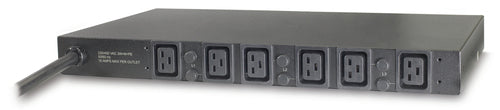 APC Basic Rack PDU AP7526 power distribution unit (PDU) 6 AC outlet(s) 1U Black