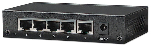Intellinet 5-Port Fast Ethernet Office Switch, Desktop Size, Metal, IEEE 802.3az (Energy Efficient Ethernet)