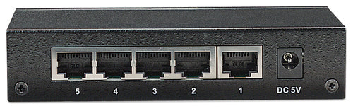 Intellinet 5-Port Fast Ethernet Office Switch, Desktop Size, Metal, IEEE 802.3az (Energy Efficient Ethernet)