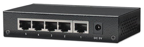Intellinet 5-Port Gigabit Ethernet Switch, Desktop Size, Metal Housing, IEEE 802.3az (Energy Efficient Ethernet)