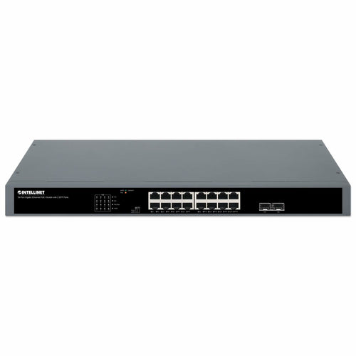 Intellinet 561983 network switch Unmanaged Gigabit Ethernet (10/100/1000) Power over Ethernet (PoE) 1U Black