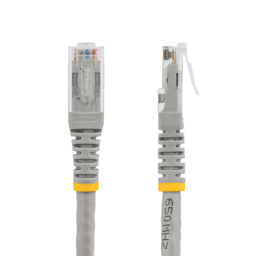 StarTech.com 10ft CAT6 Ethernet Cable - Gray CAT 6 Gigabit Ethernet Wire -250MHz 100W PoE RJ45 UTP Molded Network/Patch Cord w/Strain Relief/ Individually Tested