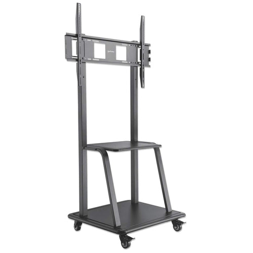 Manhattan Trolley Mount Stand for TV & Monitors, For screens 37" to 100", VESA compatibility: all between 200x200 to 800x600mm - check the dimensions of the four mounting holes on back of screen to ensure it fits, Max 150kg, Black, LFD, Stand, Bracket