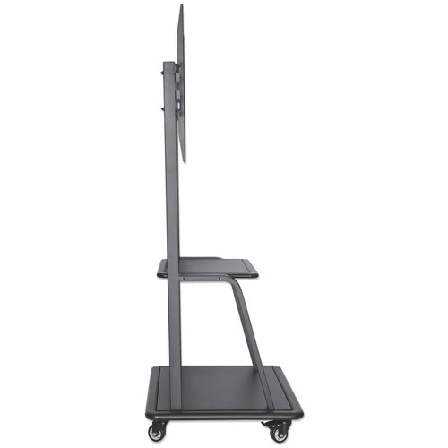 Manhattan Trolley Mount Stand for TV & Monitors, For screens 37" to 100", VESA compatibility: all between 200x200 to 800x600mm - check the dimensions of the four mounting holes on back of screen to ensure it fits, Max 150kg, Black, LFD, Stand, Bracket