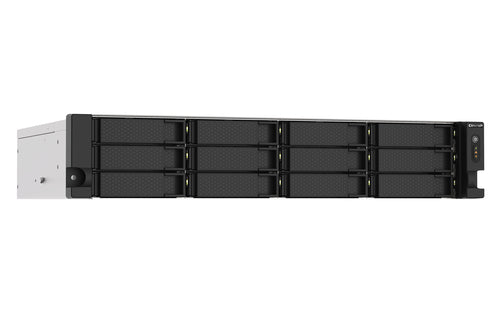 QNAP TS-1273AU-RP-8G NAS Rack (2U) Ryzen Embedded V1500B 8 GB DDR4 0 TB QNAP QTS Aluminium, Black
