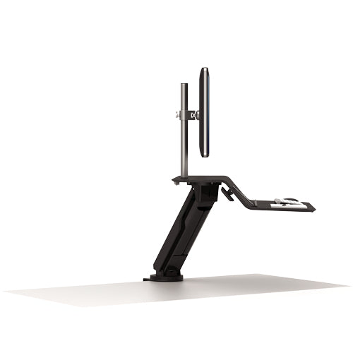 Fellowes Lotus RT Sit-Stand Workstation – Single Black