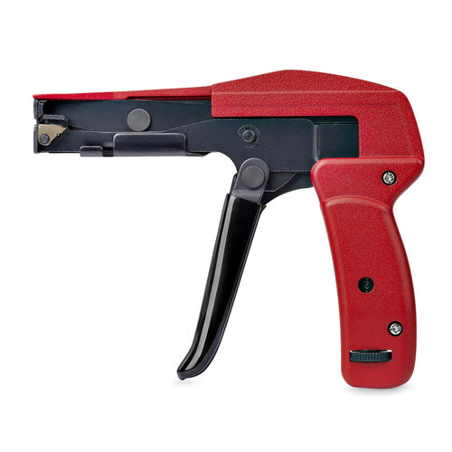 StarTech.com Nylon Cable Tie Gun, Zip Tie Cable Installation and Cutter Tool, Zip Tie Tensioning/Tightener, Works with Nylon Zip Ties 2.4mm to 4.8mm, TAA Compliant