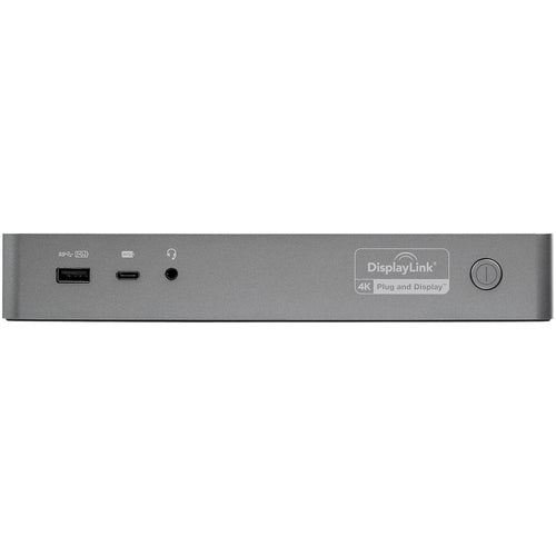 StarTech.com Universal Laptop Docking Station, Hybrid USB-C & USB-A Dock, Dual 4K DP & HDMI, 60W PD, Mac / Windows / Chrome OS, 4x USB 5Gbps Hub, GbE
