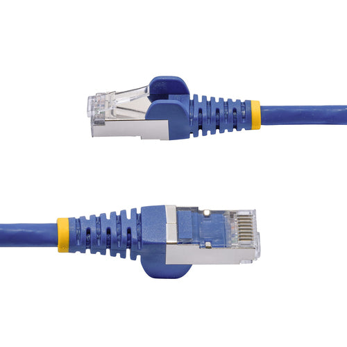 StarTech.com 3ft Blue CAT8 Ethernet Cable, Snagless RJ45, 25G/40G, 2000MHz, 100W PoE++, S/FTP, 26AWG Pure Bare Copper Wire, LSZH, Shielded Network Patch Cord w/Strain Reliefs, Individually Tested