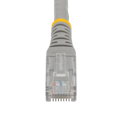 StarTech.com 25ft CAT6 Ethernet Cable - Gray CAT 6 Gigabit Ethernet Wire -250MHz 100W PoE RJ45 UTP Molded Network/Patch Cord w/Strain Relief/ Individually Tested