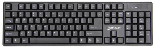 Manhattan 178990 keyboard Mouse included Universal RF Wireless Black