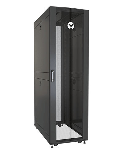 Vertiv VR3100TAA rack cabinet 42U Freestanding rack Black, Transparent