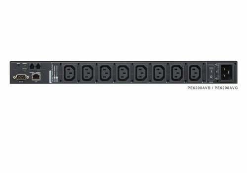 ATEN 1U AV 16A 8 Outlet Switched Bank Metered PDU + Free Eco PDU Manager Software
