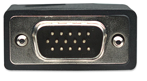 Manhattan VGA Monitor Cable (with Ferrite Cores), 1.8m, Black, Male to Male, HD15, Cable of higher SVGA Specification (fully compatible), Shielding with Ferrite Cores helps minimise EMI interference for improved video transmission, Lifetime Warranty