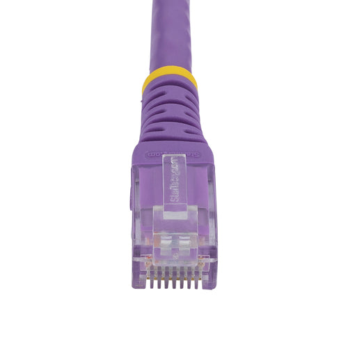 StarTech.com 10ft CAT6 Ethernet Cable - Purple CAT 6 Gigabit Ethernet Wire -250MHz 100W PoE RJ45 UTP Molded Network/Patch Cord w/Strain Relief/ Individually Tested