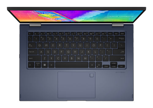 ASUS Vivobook Go 14 Flip J1400KA-DS04T Intel® Celeron® N N4500 Hybrid (2-in-1) 35.6 cm (14") Touchscreen Full HD 4 GB DDR4-SDRAM 128 GB eMMC Wi-Fi 5 (802.11ac) Windows 11 Home in S mode Blue