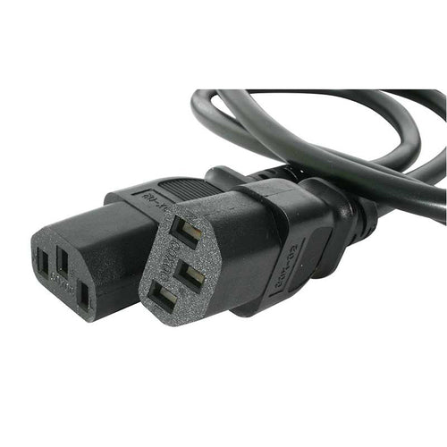 StarTech.com 6ft (2m) Computer Power Cord Y Splitter, NEMA 5-15P to 2x C13, 10A 125V, 18AWG, Black AC Power Splitter Cord, PC Power Supply Cable, Dual Monitor Power Cable - UL Listed