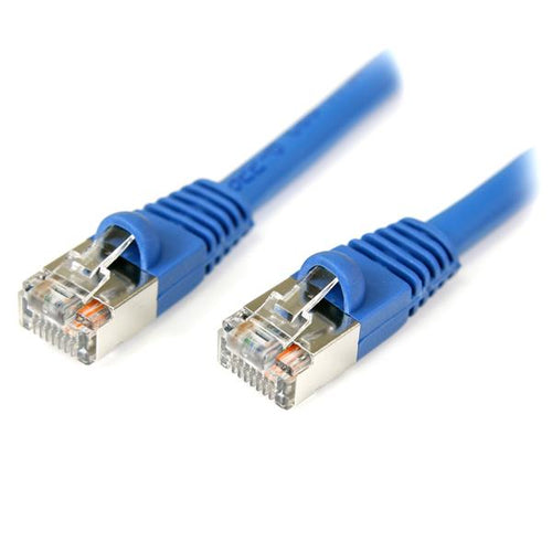 StarTech.com 3 ft Cat5e Blue Snagless Shielded RJ45 F/UTP Cat 5e Patch Cable - 3ft Patch Cord