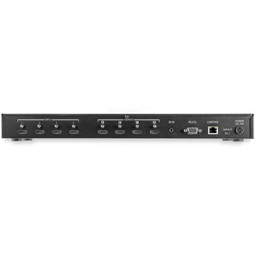 StarTech.com 4x4 HDMI Matrix Switch with Audio and Ethernet Control - 4K 60Hz