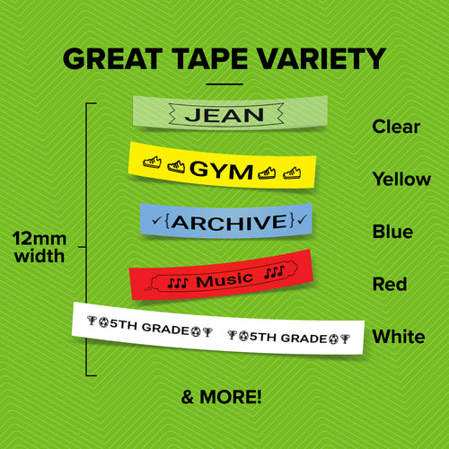 DYMO LetraTag Paper Labels | Authentic | 12 mm x 4 m Roll | Black Print on White Labels | Self-Adhesive Multipurpose Labels for LetraTag Label Makers | 2 Count