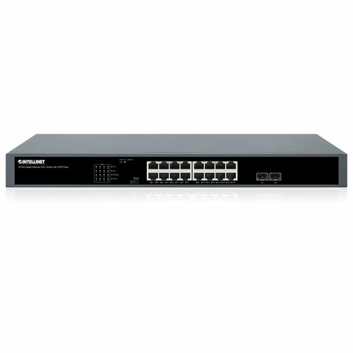 Intellinet 561983 network switch Unmanaged Gigabit Ethernet (10/100/1000) Power over Ethernet (PoE) 1U Black
