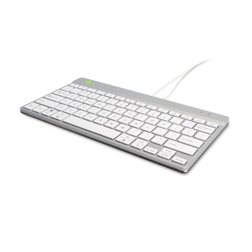 R-Go Tools Ergonomic keyboard R-Go Compact Break, compact keyboard with break software, QWERTY (US), wired, white