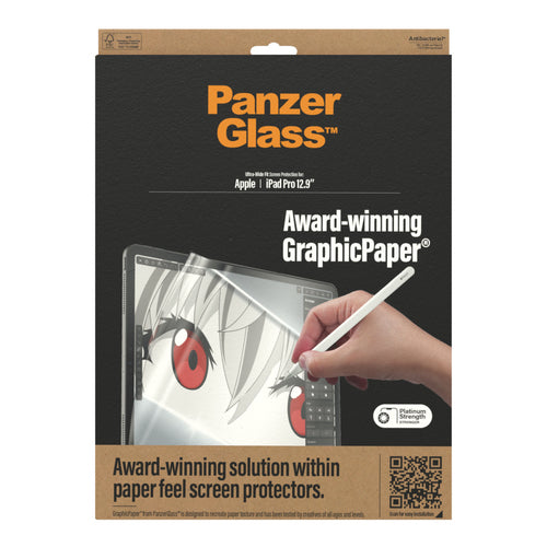 PanzerGlass ® GraphicPaper® Screen Protector iPad Pro 12.9'' (2018-2022) | Ultra-Wide Fit Clear screen protector Apple 1 pc(s)