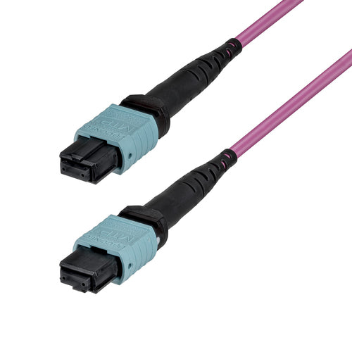 StarTech.com 2m (6ft) MTP®/MPO Fiber Optic Cable, 24F Type-B, OS2 Single Mode MTP/APC Female Fiber Patch Cable, 9/125µm, OFNP Plenum, MTP-24 Fiber Jumper Cord