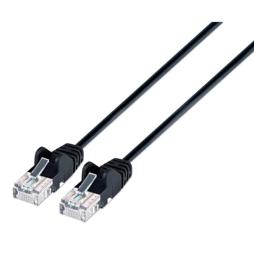 Intellinet IEC-C6A-BK-5-SLIM networking cable Black 1.5 m Cat6 U/UTP (UTP)