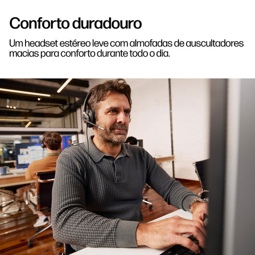 HP Poly Mission 825 Stereo USB Wired Headset (Bulk)